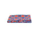 Lightweight Cotton Scarf - Navy/Red, Retro Geometric Print