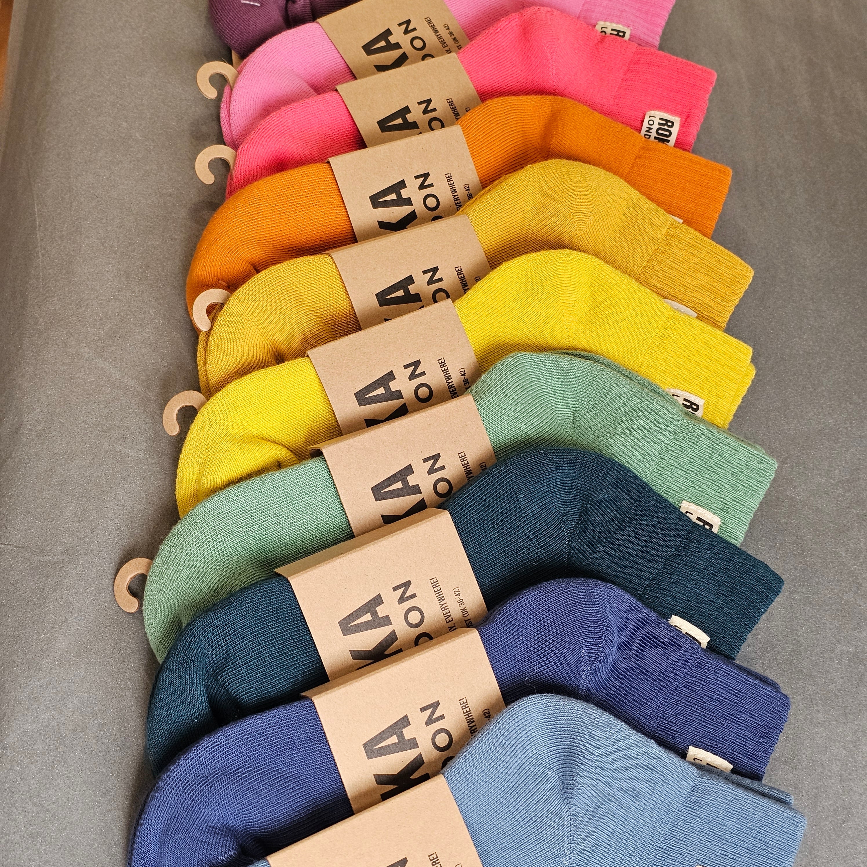 Colorful cotton socks from Roka