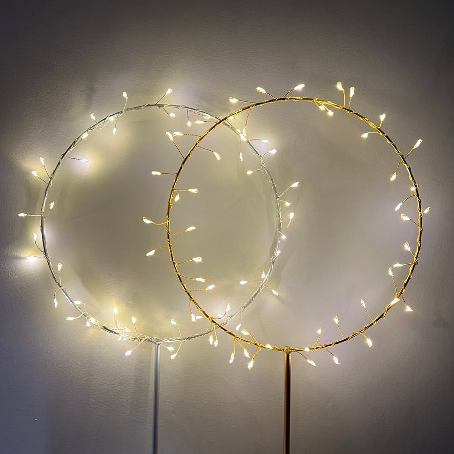 wreath christmas table decoration light