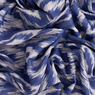 Indie Lightweight Cotton Scarf Blue Aztec