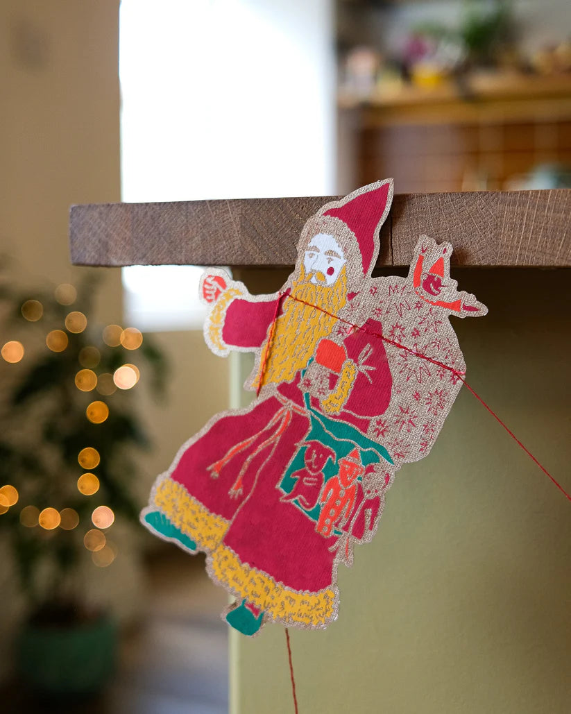 Saint Nicholas Hand Printed Garland