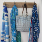 Pareo Valdemosa Stole in Green Flower Cotton