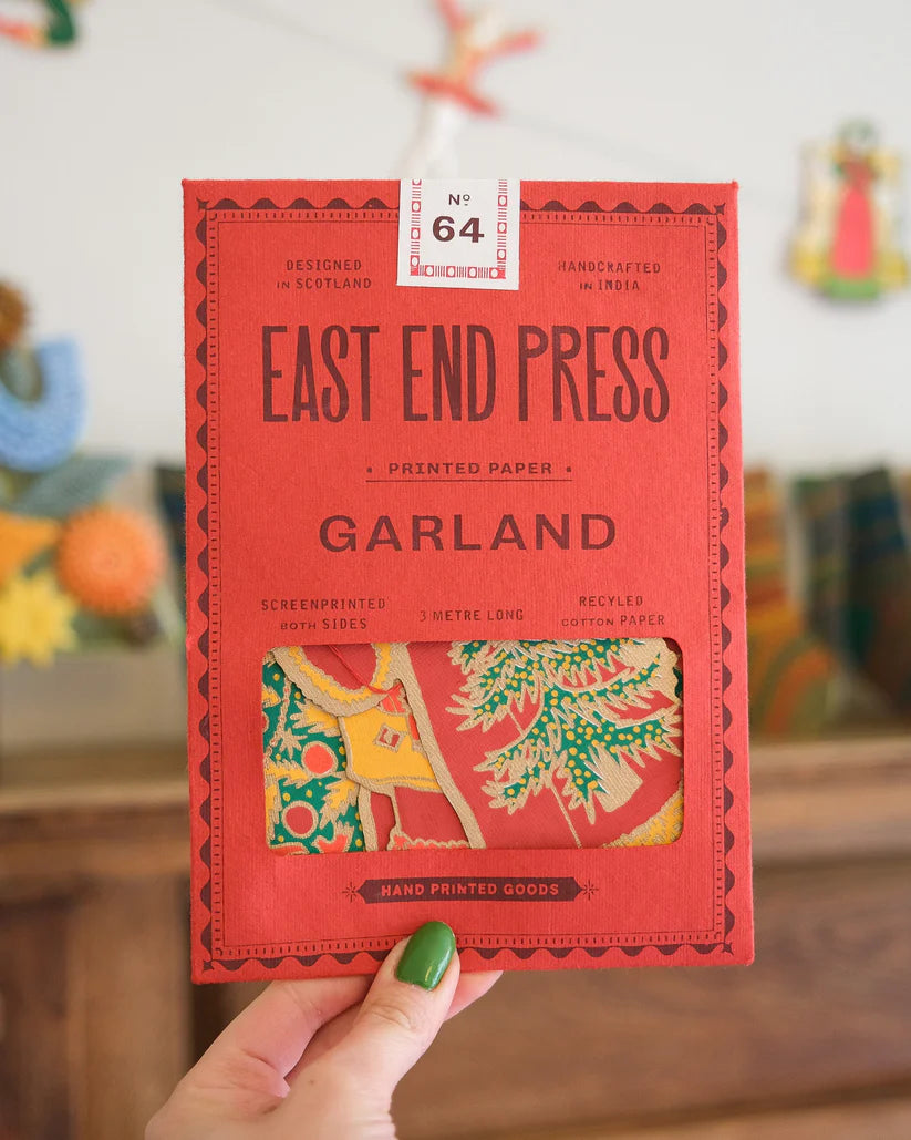 Saint Nicholas Hand Printed Garland