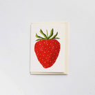 Card with a strawberry design on a white background