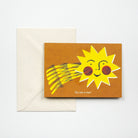 Card with a sun illustration and 'You are a star!' text on a white background