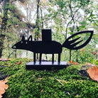 Large Steel Fox Candle Holder