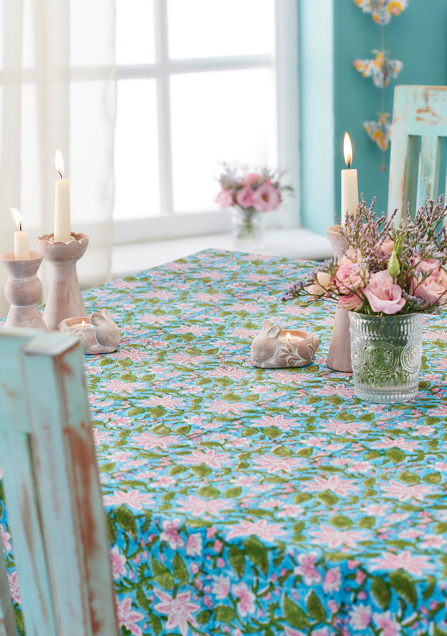 Block Print Tablecloth - Lily