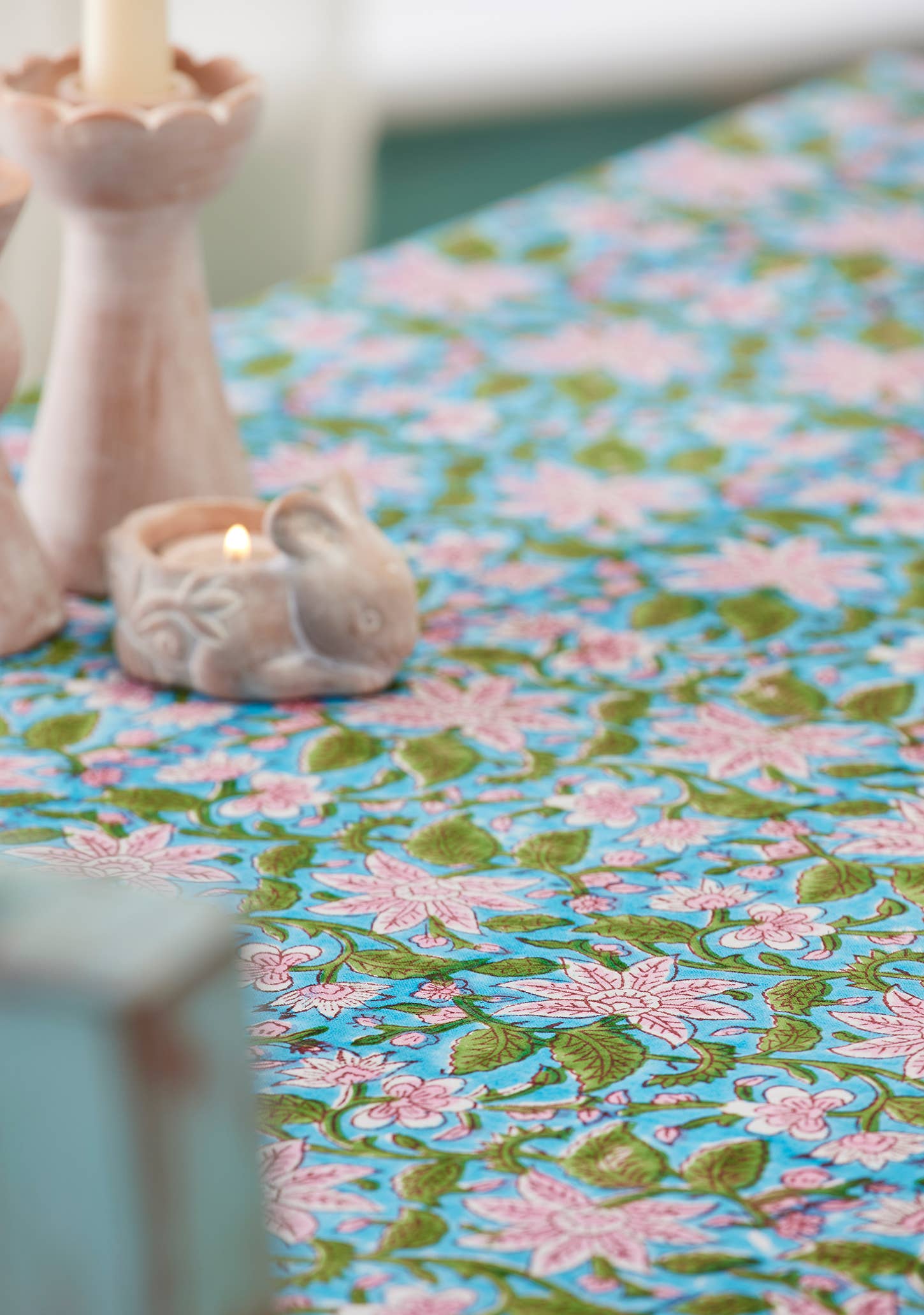 Block Print Tablecloth - Lily
