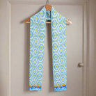 Bree Lightweight Scarf Blue Moroccan Tiles
