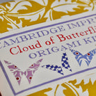 Cambridge Imperial Cloud of Butterflies origami kit with decorative border