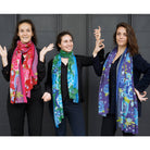 Caucasian Stole in Wool Green