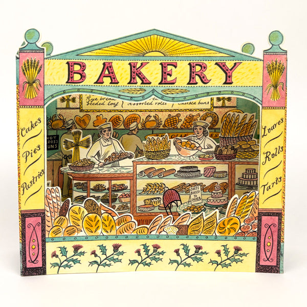 Bakery 3D Allotment Card by Emily Sutton