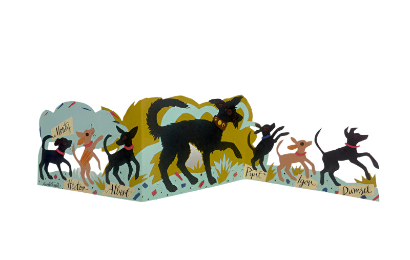 Puppy Parade Card by Mark Hearld