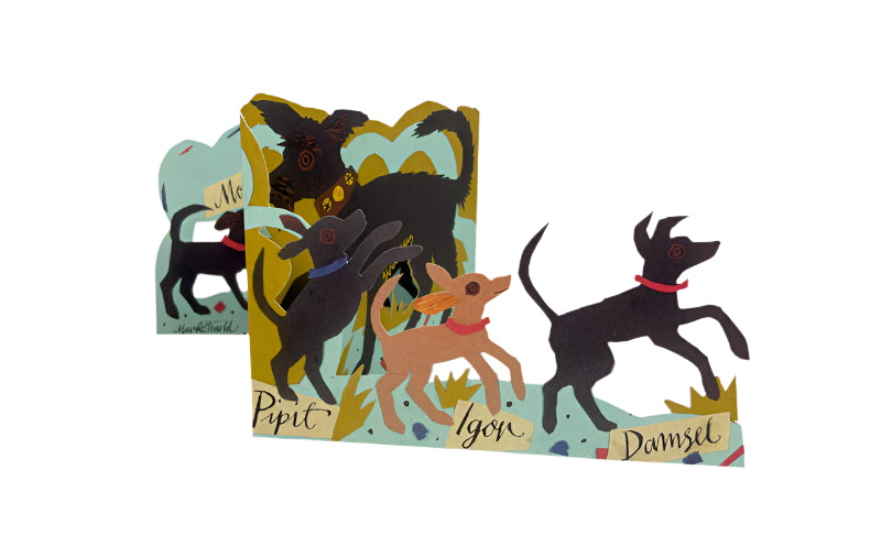 Puppy Parade Card by Mark Hearld