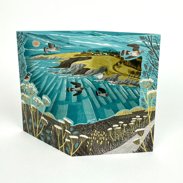 Maenporth Coast Path 3D Card by Matt Johnson