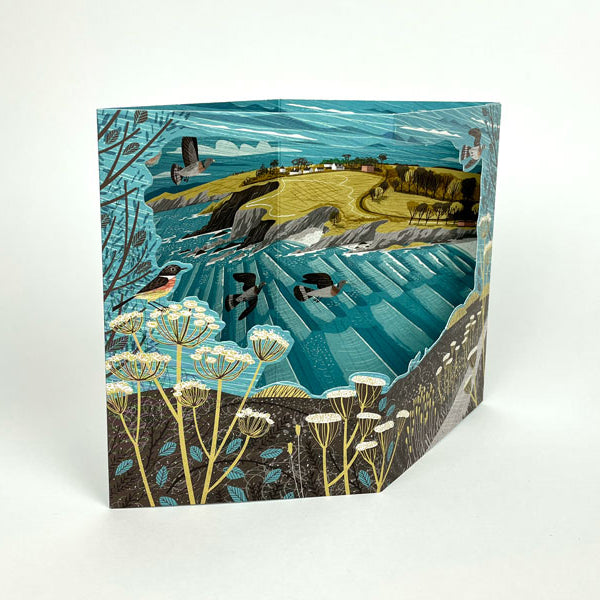 Maenporth Coast Path 3D Card by Matt Johnson