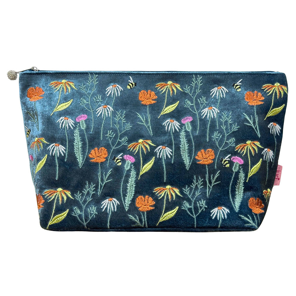 Meadow XL Cosmetic Purse Blue