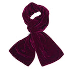 Silk velvet scarf