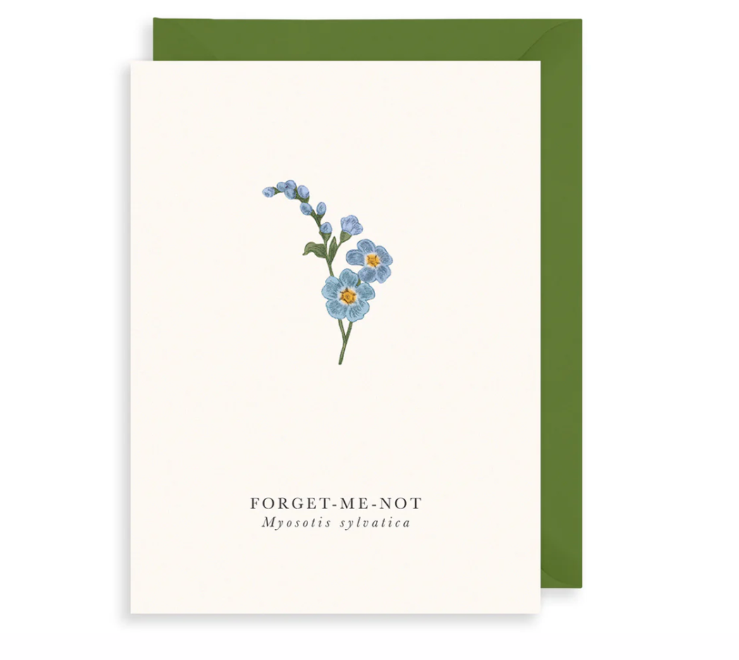 me Not Greeting Card by Art File Lime Tree Design