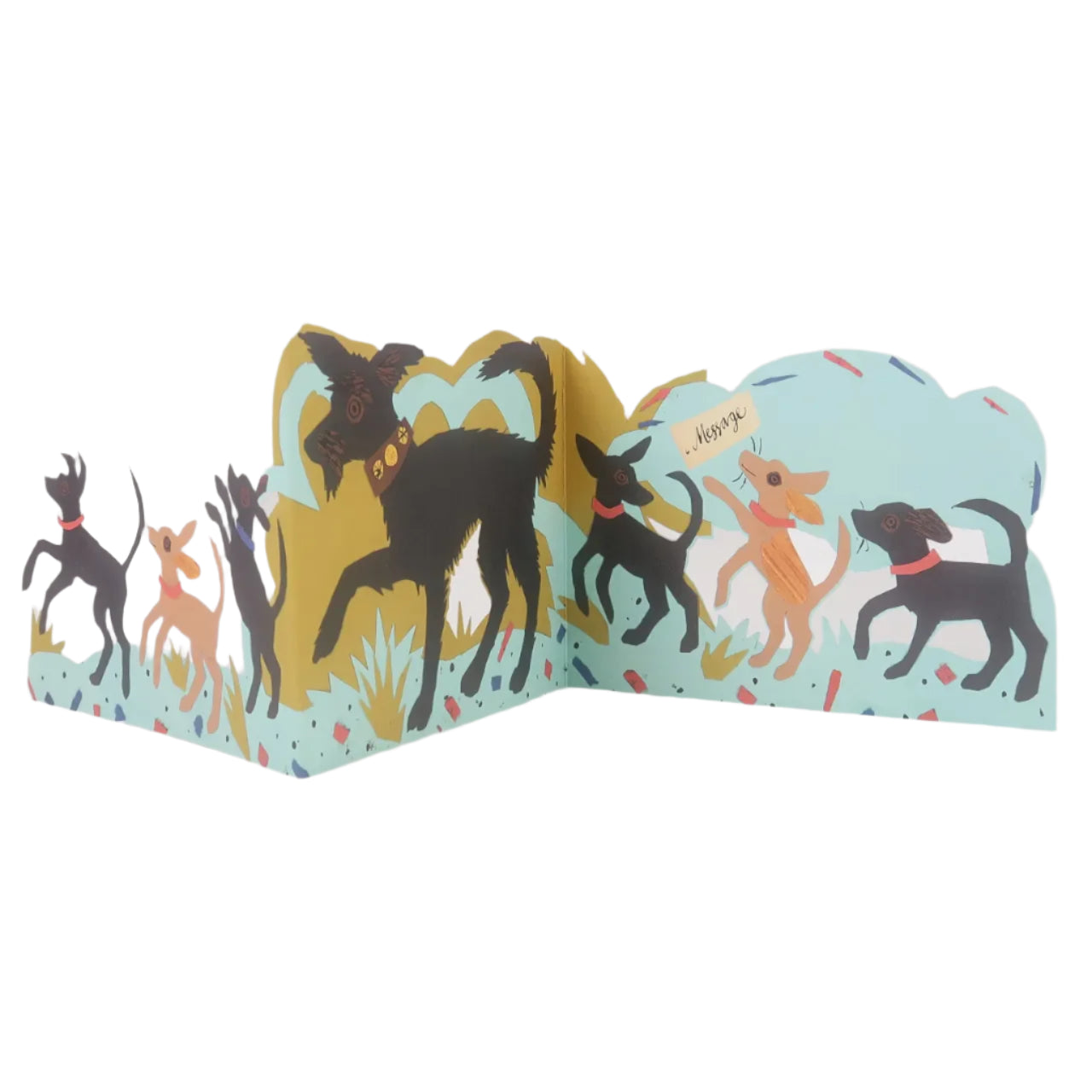 Puppy Parade Card by Mark Hearld