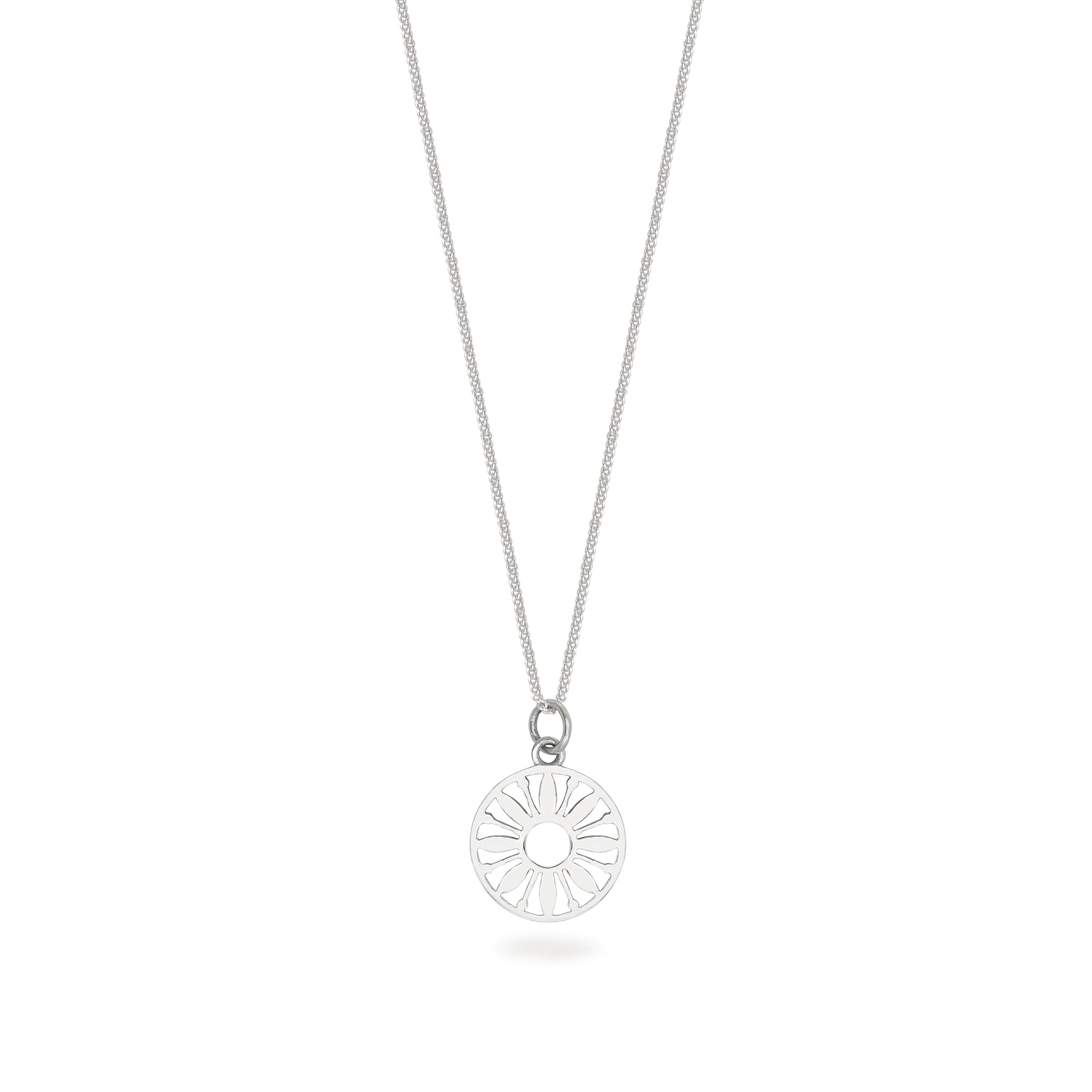 Flower Power Token Charm Necklace