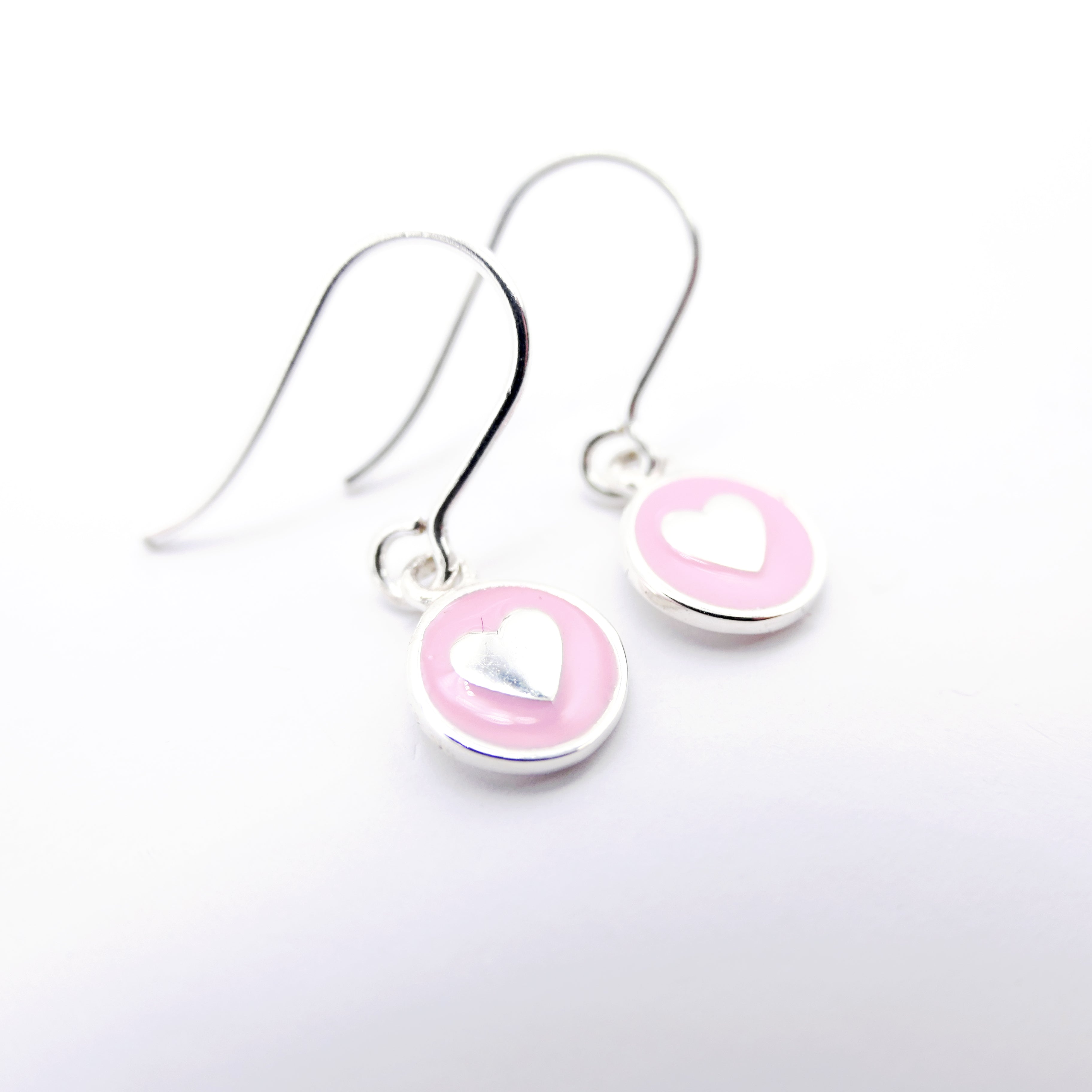 enamel hook earrings
