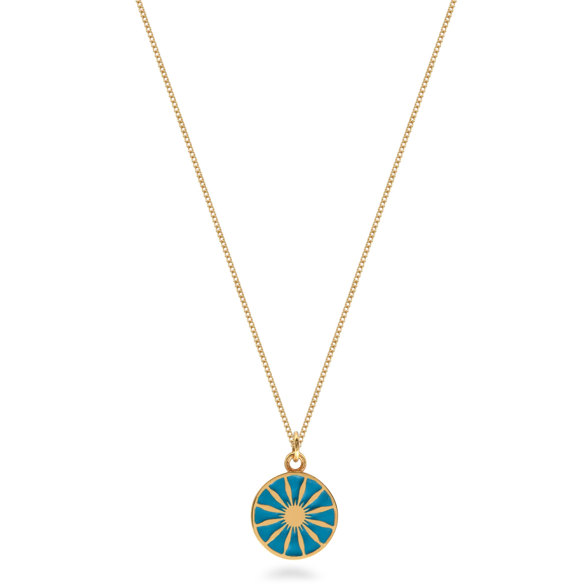 gold vermeil enamel pendant