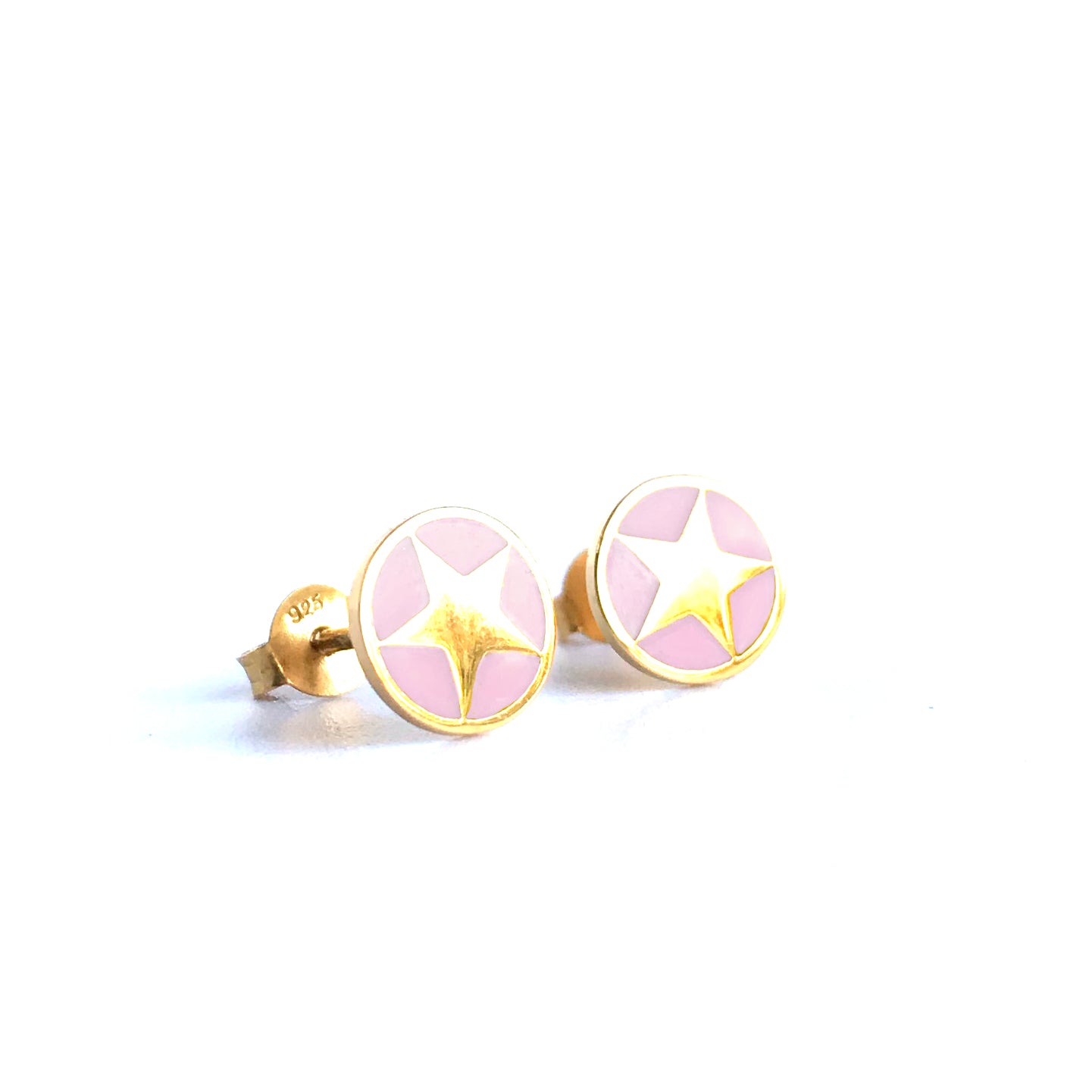 Enamel Star Studs Earrings