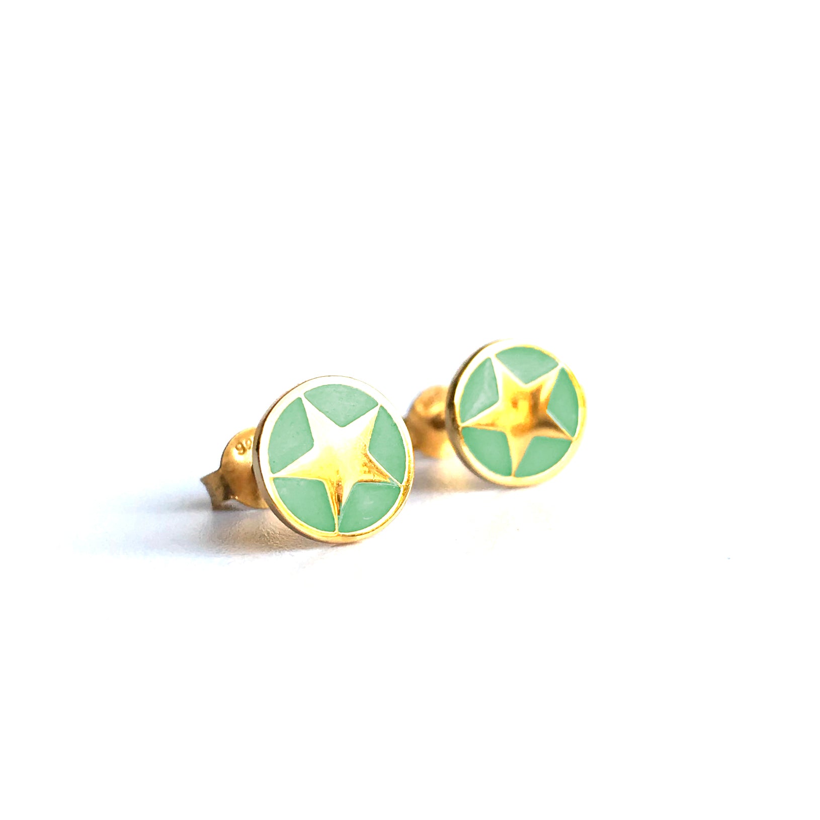 Enamel Star Studs Earrings