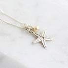 starfish and pearl necklace