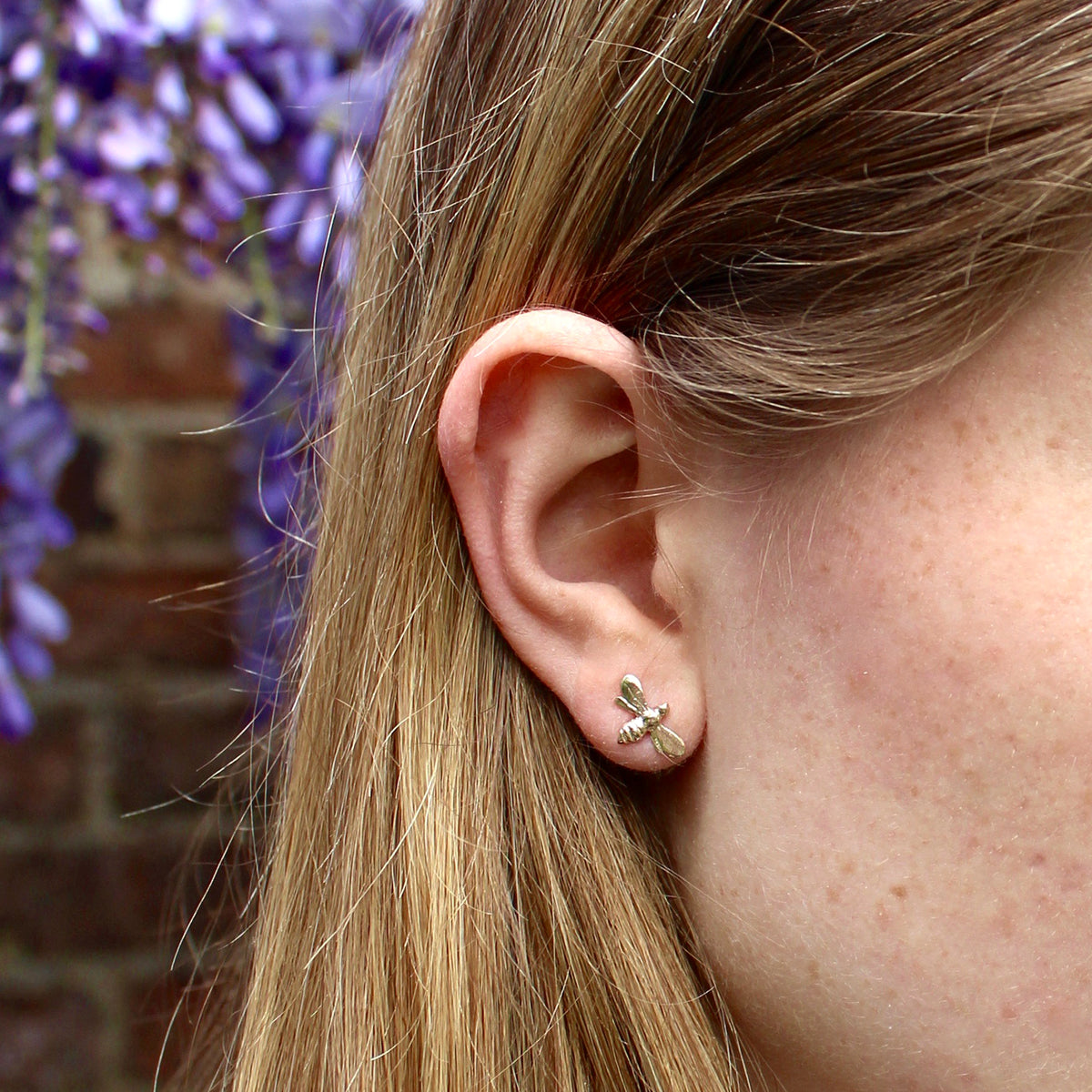 Small diamond sales cross earrings