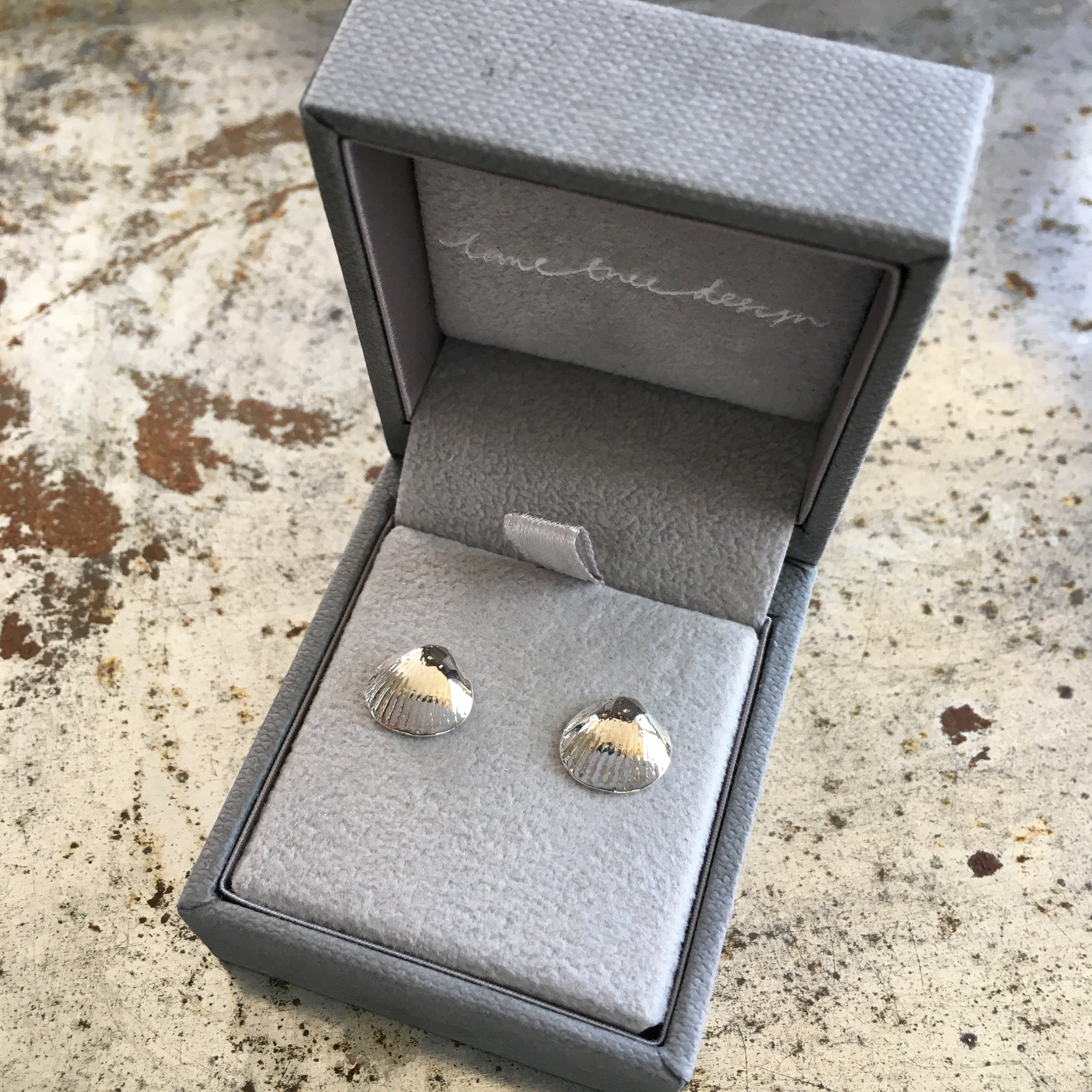 Shell Stud Earrings Sterling Silver