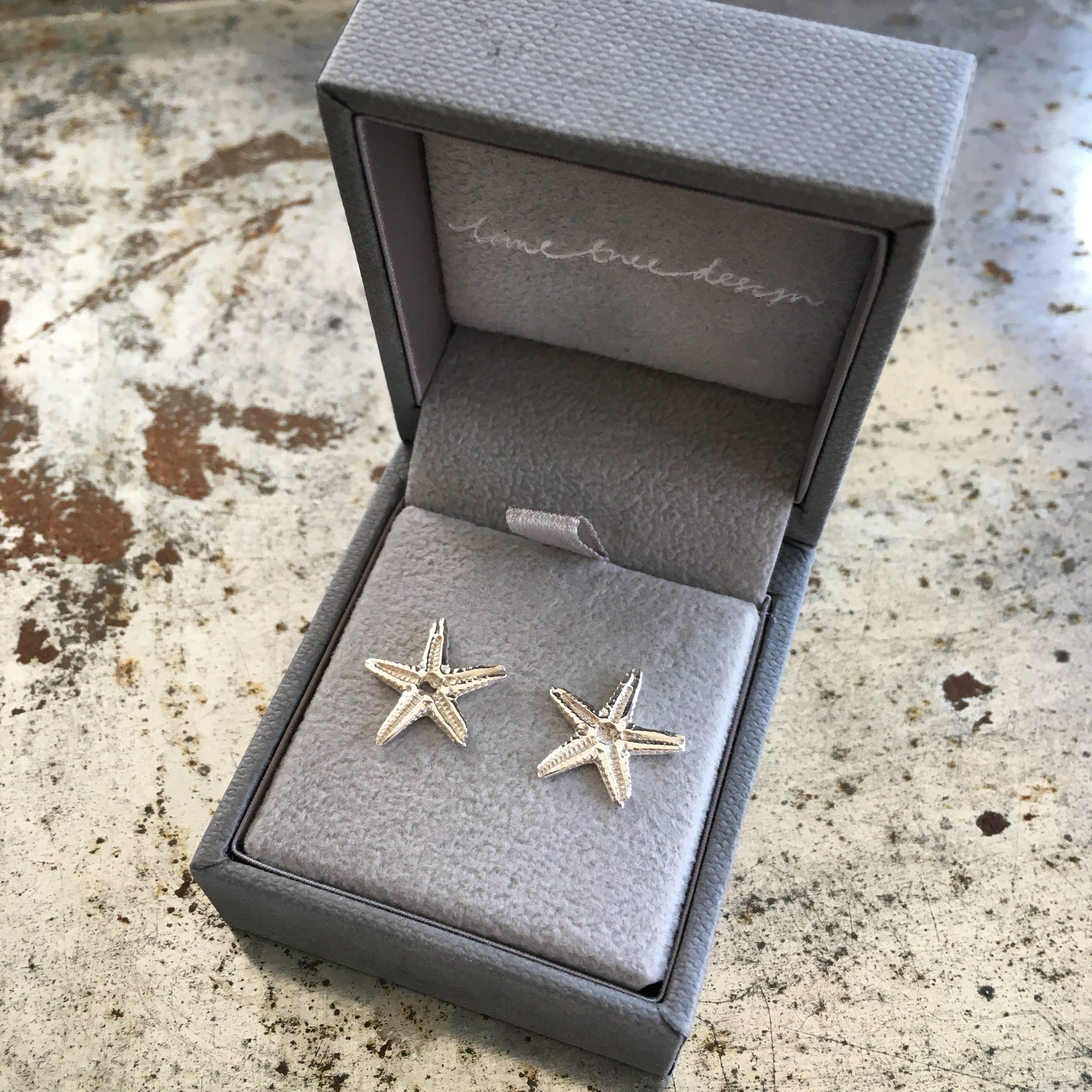starfish studs boxed