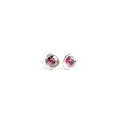 Mini Birthstone Stud Earrings Sterling Silver
