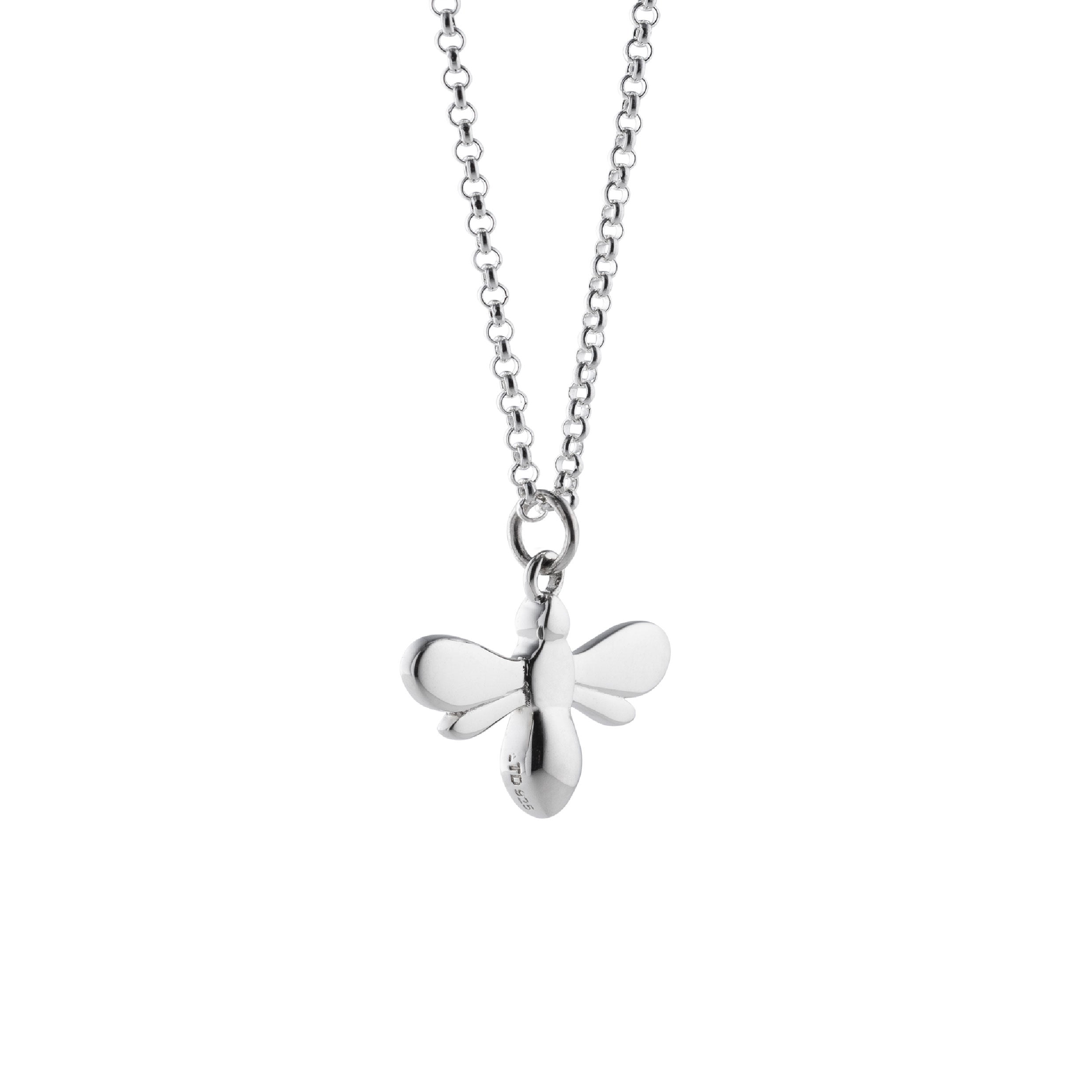 Queen bee necklace in sterling silver