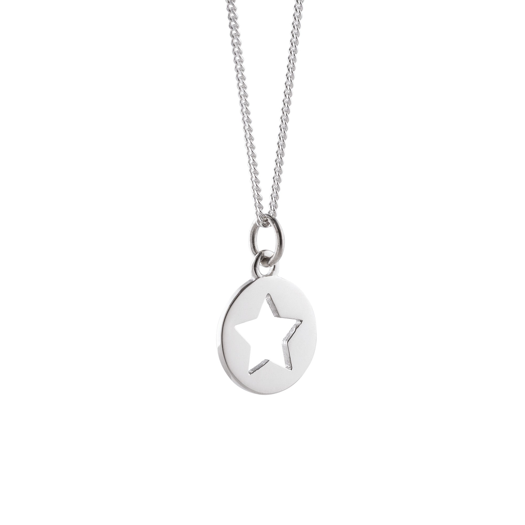 star cut out necklace