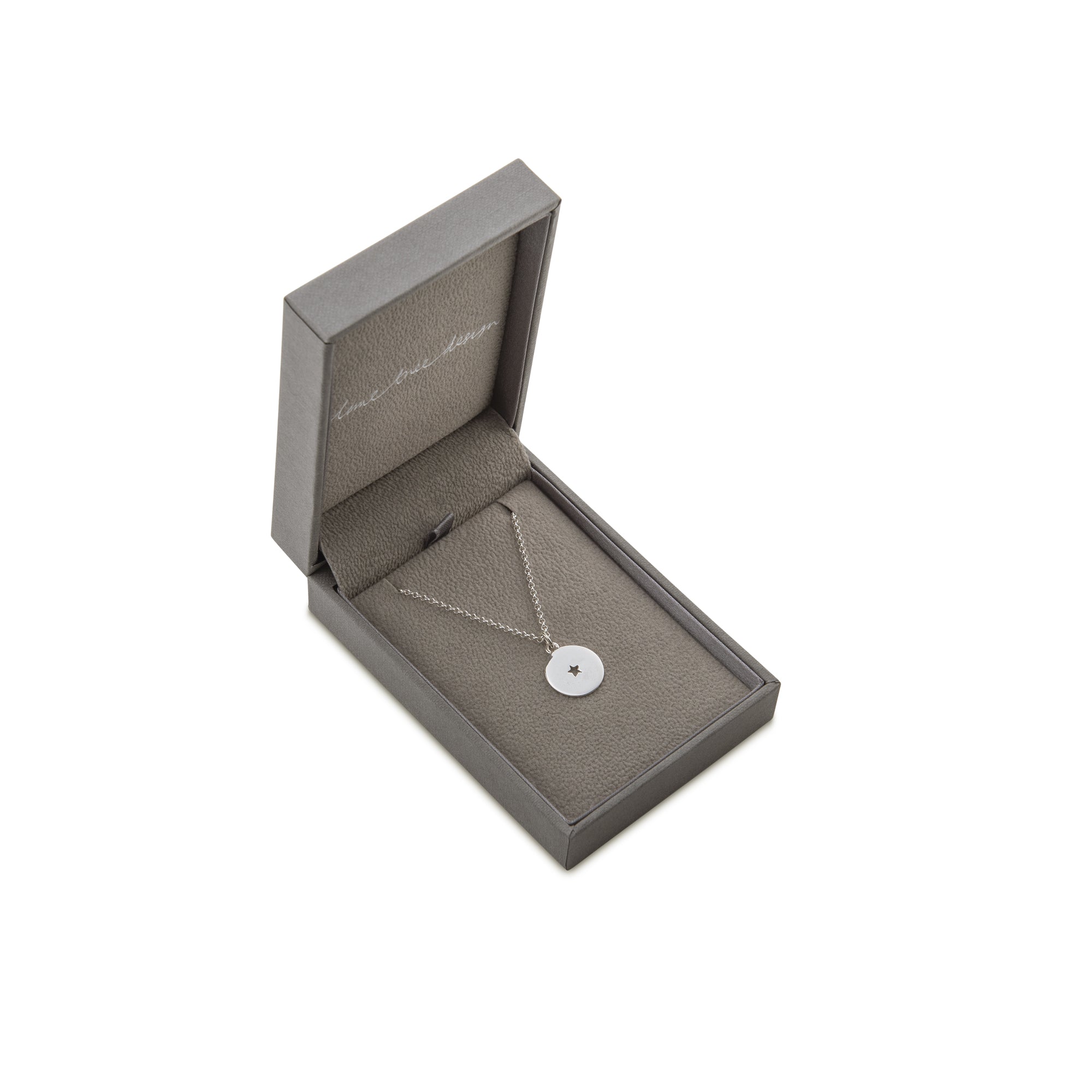 star cut out necklace in box