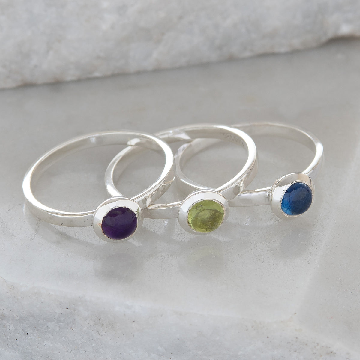Stackable birthstone rings sterling silver new arrivals