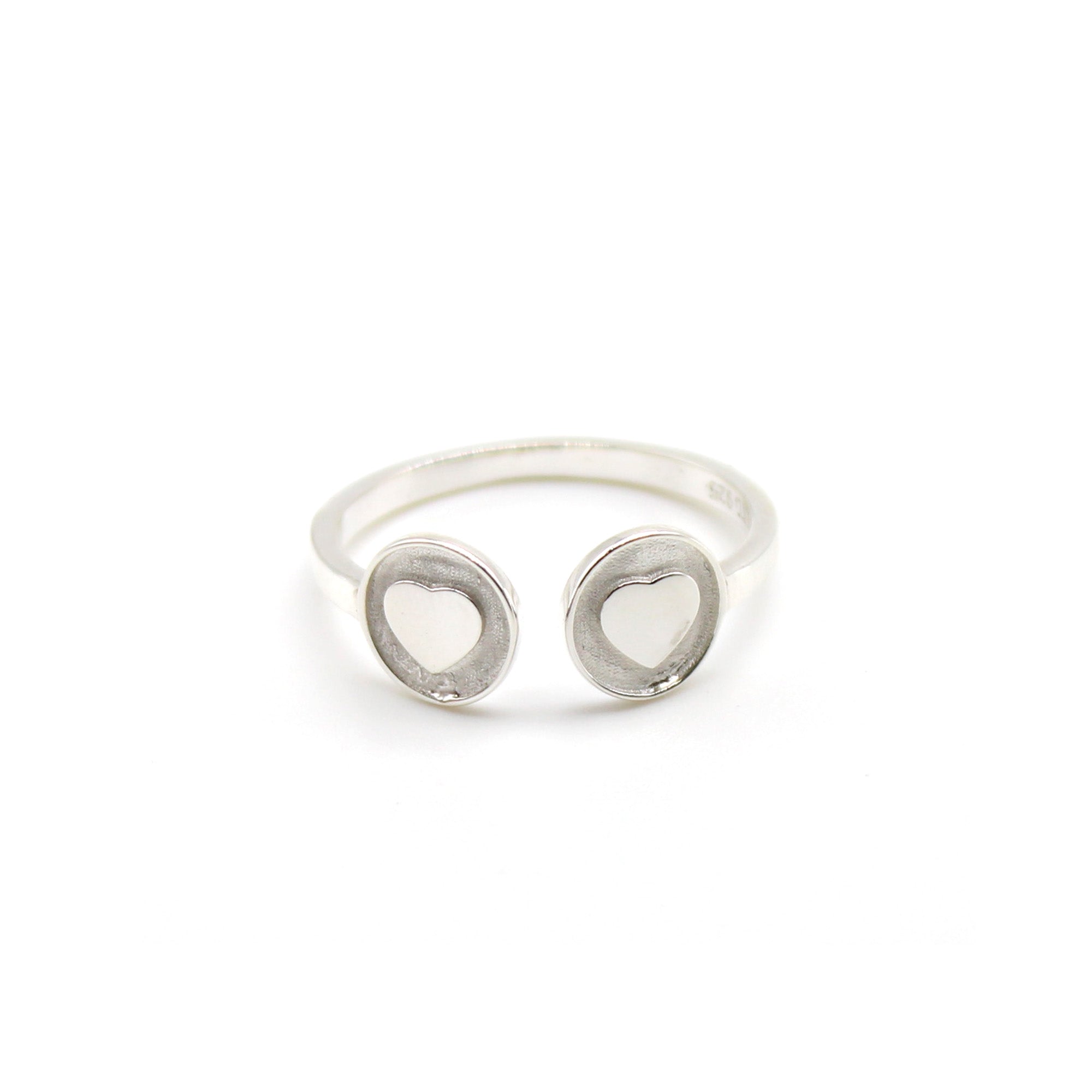 double heart ring