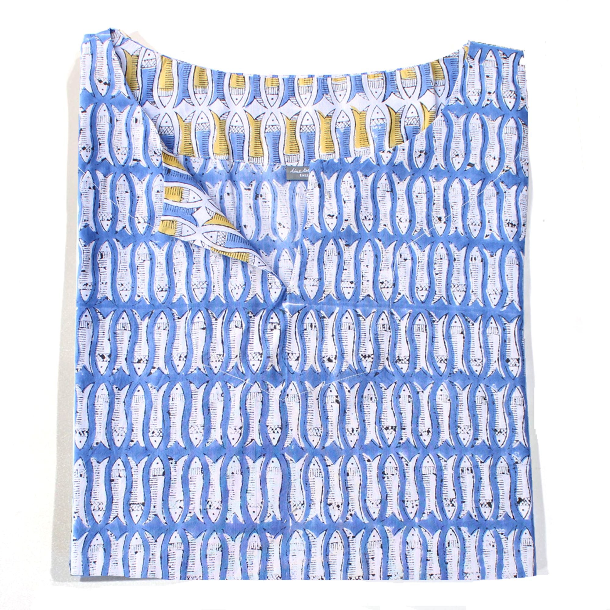 Cotton Tunic - Blue Fish