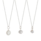 Baroque Pearl Necklace Sterling Silver