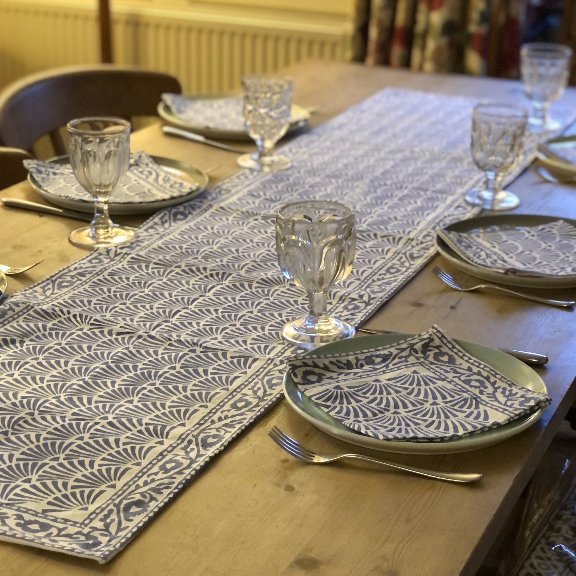 Block print table linen 