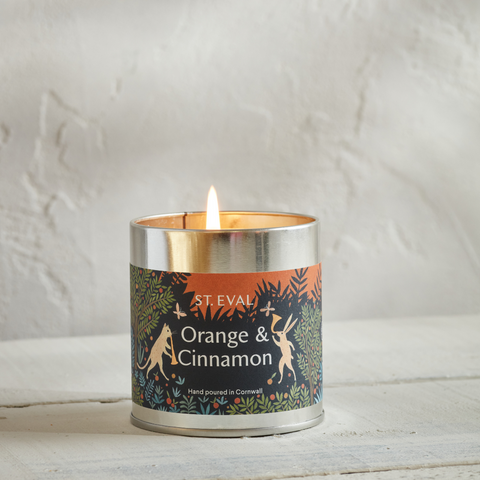 Christmas Orange & Cinnamon Scented Tin Candle
