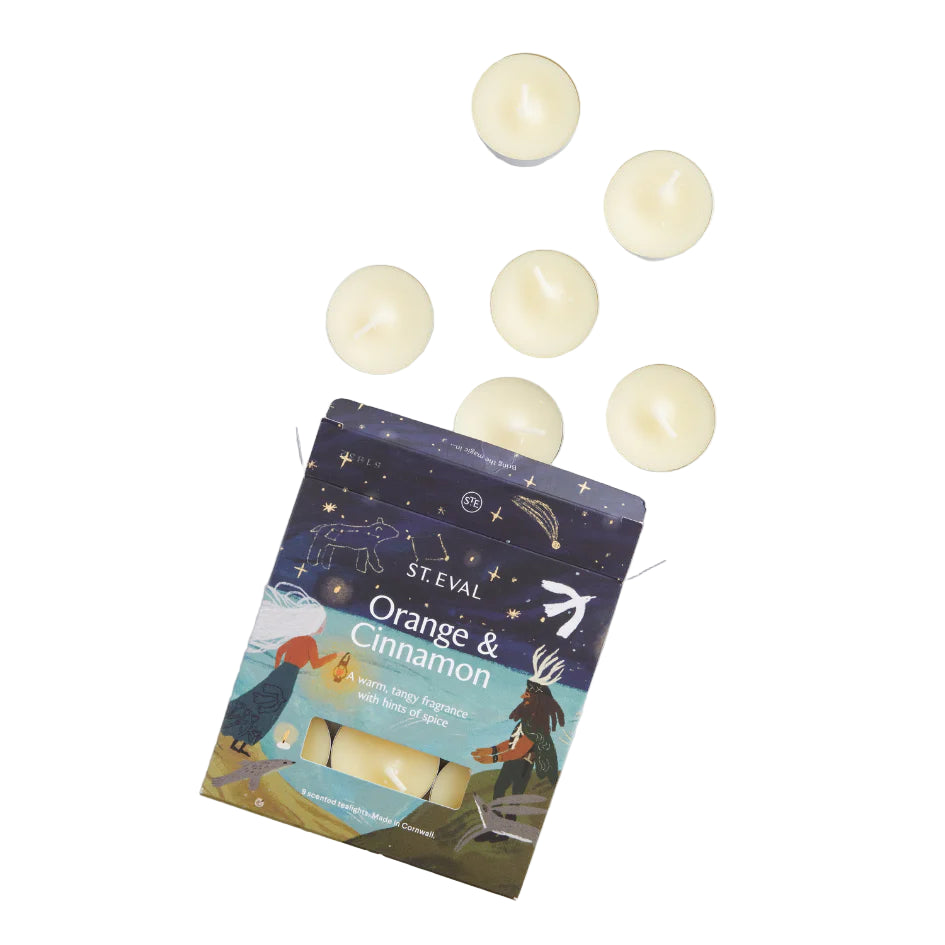 Orange and Cinnamon Christmas Scented Tealights