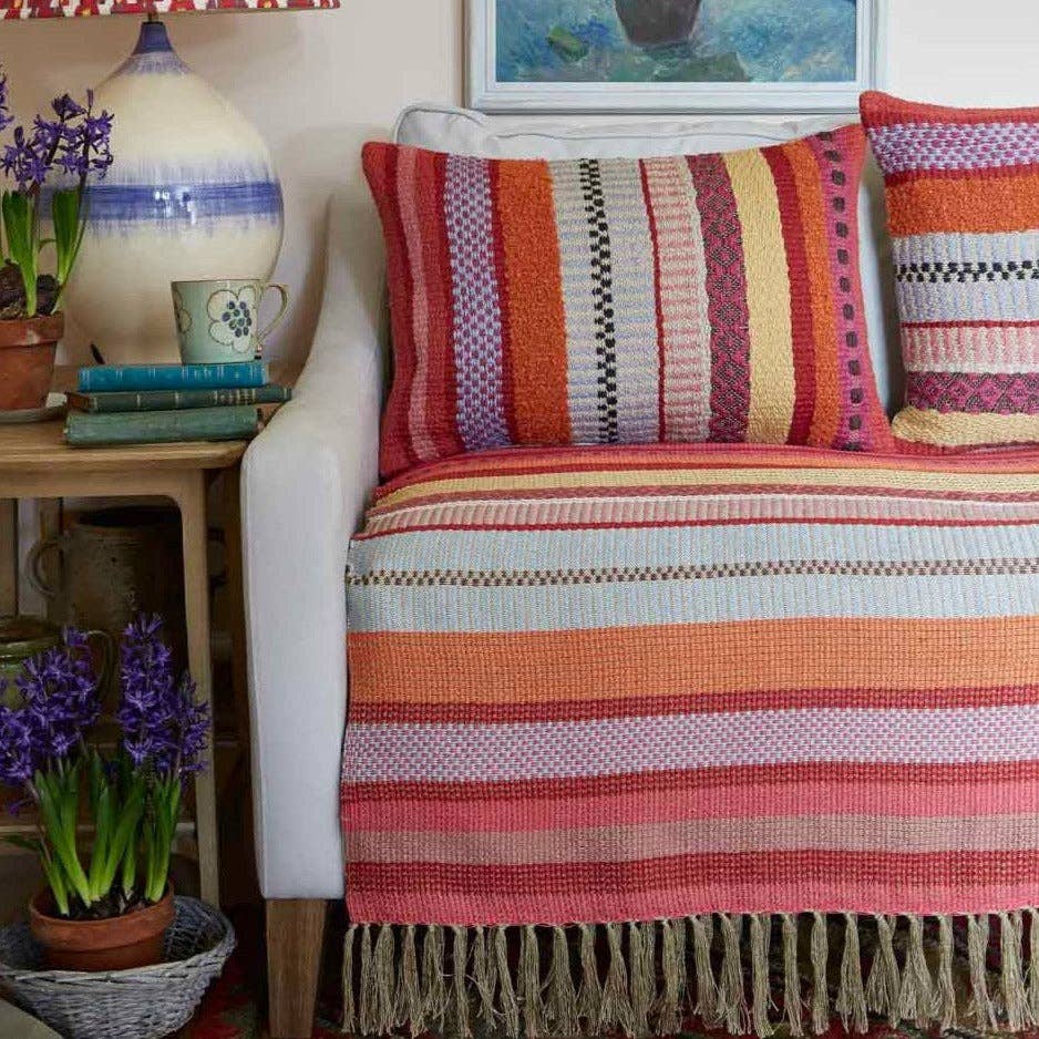 Darjeeling Rainbow Throw: 110cm x 200cm