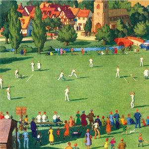 Greetings Card: Cricket On The Village Green 
