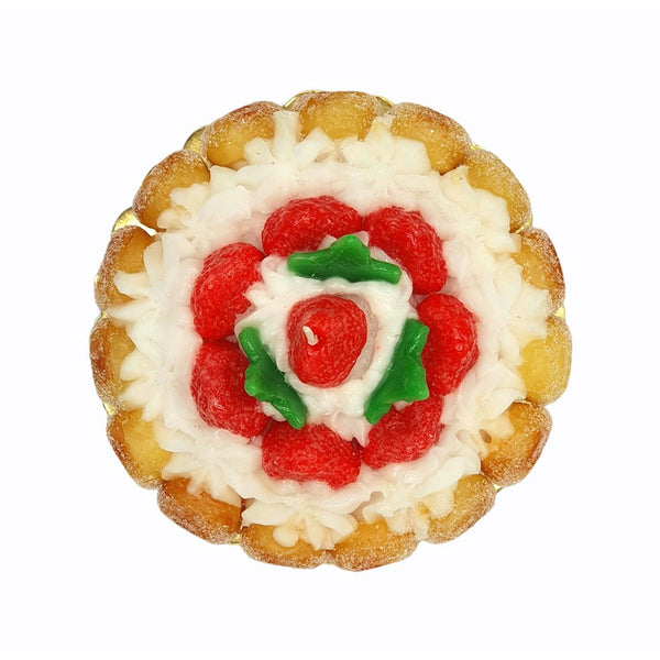 strawberry charlotte cake candle 