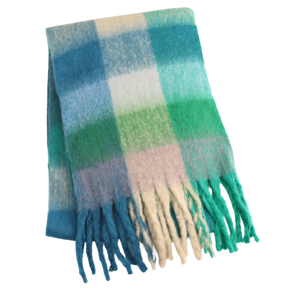green tartan scarf 