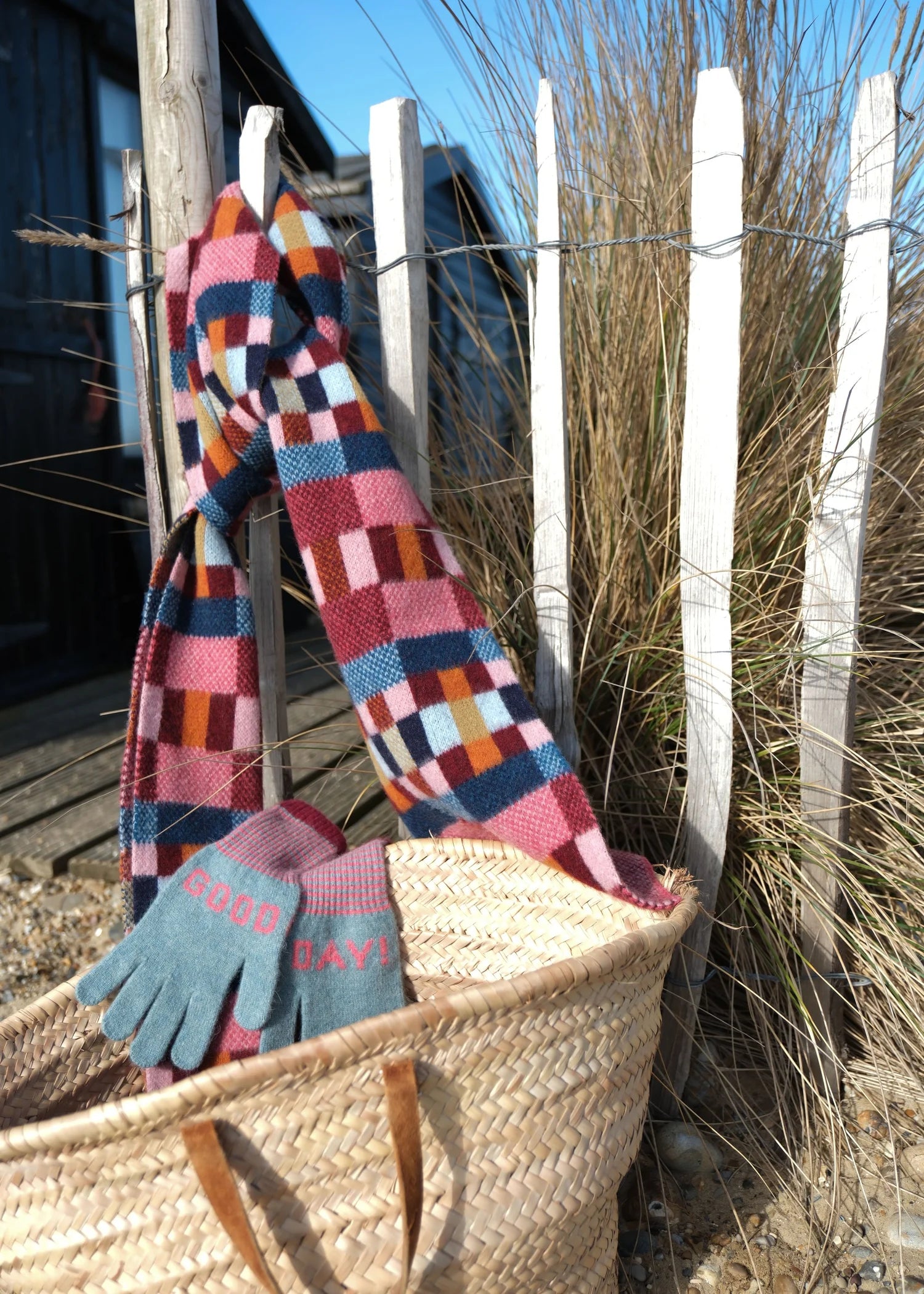 Gloves made with angora wool 