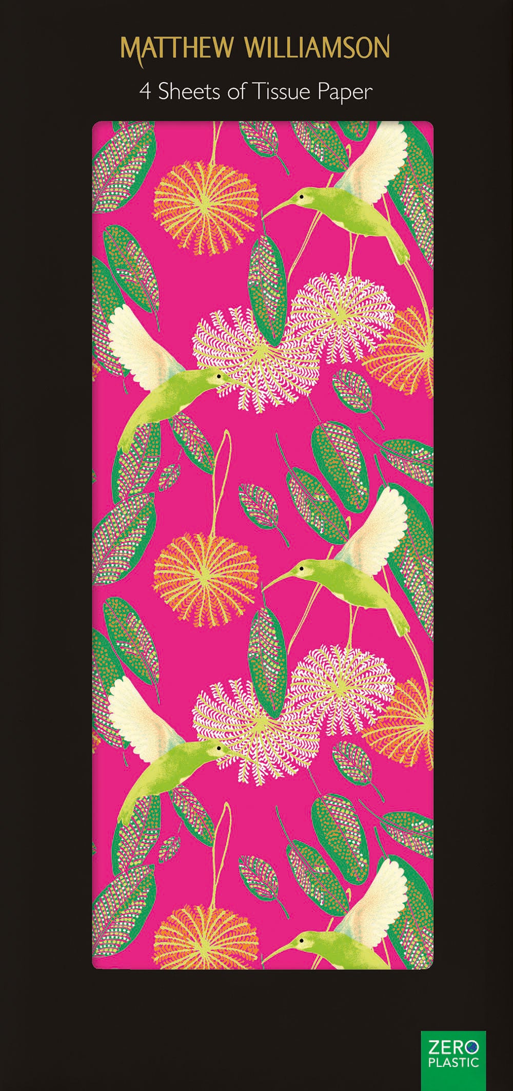 4 Sheets Printed Tissue Paper: Hummingbirds